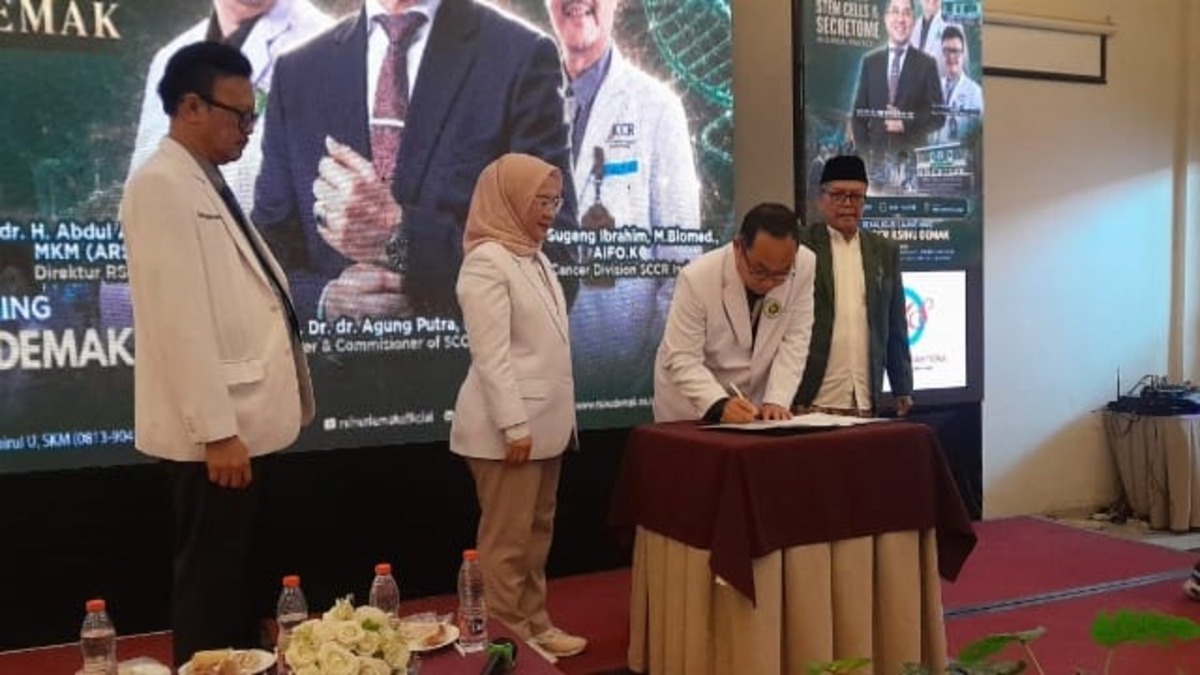 Gandeng SCCR Indonesia, RSINU Demak Luncurkan Layanan Poli Stem Sell dan Riset Kanker