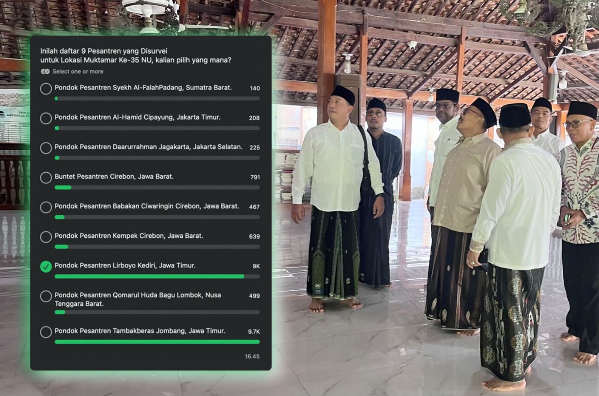 Hasil Polling NU Online, Ponpes Lirboyo dan Tambakberas Paling Diminati